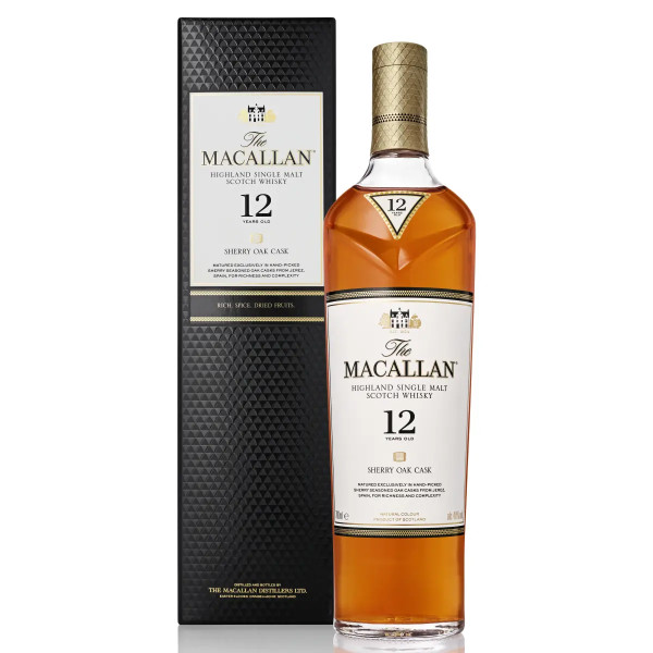 The Macallan 12 Years Sherry Oak Single Malt Whisky 70 cl