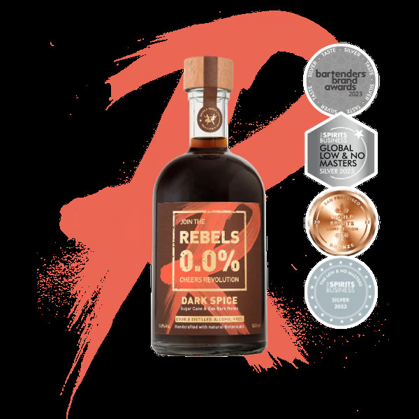 REBELS 0.0% Dark Spice Rum alkoholfrei 50 cl