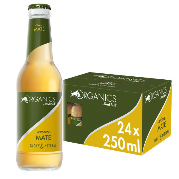 ORGANICS by Red Bull, Viva Mate, 250ml, Glasflasche, 24-Pack