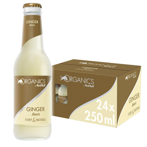 ORGANICS by Red Bull, Ginger Beer, 250ml, Glasflasche, 24-Pack