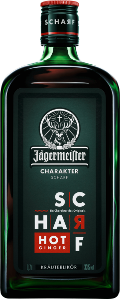 Jägermeister SCHARF Hot Ginger Kräuterlikör 70 cl